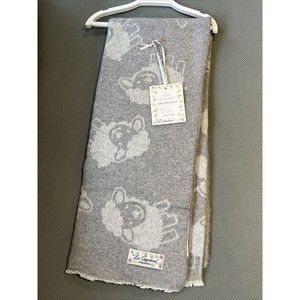 La Copertina Made in ITALY BABY Blanket Gray Sheep Lamb Acrylic Cotton Blend NEW
